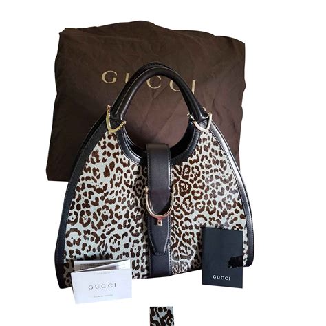 pochette gucci leopardata|gucci leather handbags.